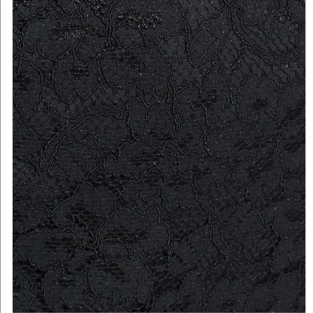 Diane von Furstenberg DVF Black Lace‎ Corset Dress Strapless mini cocktail 14 12